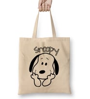 Snoopy Cute Smile Snoopy By Kuh Bez Çanta Uzun Saplı