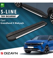 S-Dizayn Opel Grandland X Makyajlı Hybrid S-Line Aluminyum Yan Basamak 183 Cm 2021-2024 A+ Kalite