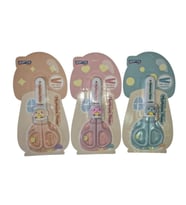 GIPTA K7242 MUSHROOM HOME KORUMALI BLISTERLİ KÜT UÇLU ÇOCUK MAKASI - TEKLİ