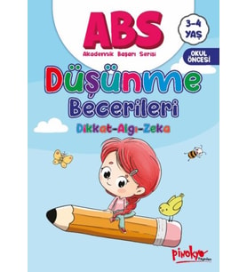 ABS 3-4 Yaş Düşünme Becerileri Dikkat-Algı-Zeka