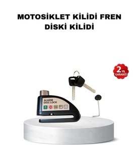 110 Db Alarmlı Disk Fren Kilidi Su Geçirmez Çelik Gövde Motosiklet Güvenlik
