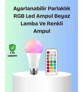 RGBW Teknolojili Akıllı LED Ampul Zamanlayıcılı