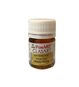 Ponart Glasart Cam Boyası Simli Altın 584 20 ml