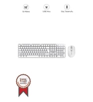 Torima TMK-01 Beyaz Kablosuz Q Klavye Ve Mouse Seti