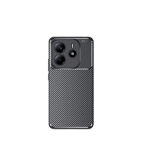 Xiaomi Redmi Note 14 5G Kılıf Karbon Silikon Case Kapak (Siyah)