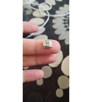 İtalyan çelik bileklik charm  9mm 1 cm örümcek logo harf isim yazılır (Çok Renkli)