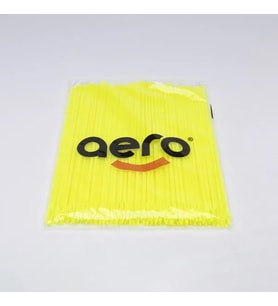 Aero Çuvaldız Plastik Dar Delik Uzun 24 cm (100 Adet) Sarı