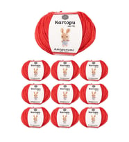 10 Adet Amigurumi El Örgü İpi 50gr 1170