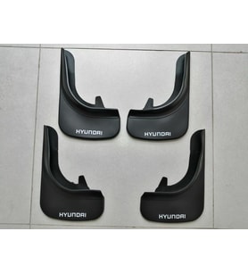 Hyundai Tüm Modellere Uygun Paçalık Ön-Arka Takım Tozluk Çamurluk (Siyah - Beyaz)