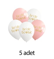 Bride To Be Baskılı Balonlar Bride Parti Balonları 5li Paket
