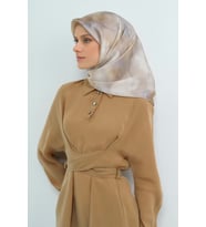 Armine Saf İpek Sura Eşarp-2026 İlkbahar-Yaz- 95010D (Vizon)