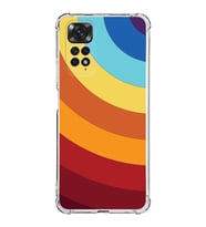 Xiaomi Redmi Note 11s Kamera ve Köşe  Korumalı Antishock Kapak Renk Cümbüşü Tasarımlı Şeffaf Kılıf