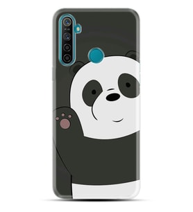Realme 5i 5 Pro 6i 7 Pro 8 Kılıf Desemli Silikon Hello Panda 1709