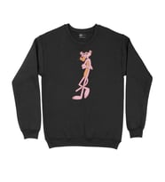 Umursamaz Pembe Panter Siyah Sweatshirt