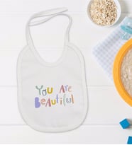 BK Kids You Are Beautiful Tasarımlı Bebek Mama Önlüğü - Model 1