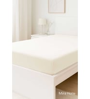 Tek Kişilik Düz Penye %100 Pamuklu Lastikli Çarşaf 100X200 Cm Newsheet Ekru