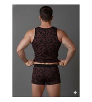 Erkek Desenli Tank Top Boxer Takımı