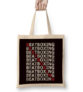 Beatboxing Music Sound Rap Hiphop Beatboxer DJ Gift Bez Çanta Uzun Saplı
