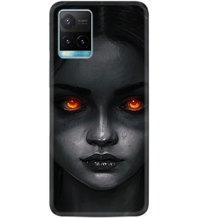 Vivo Y21a Plus Kılıf Resimli Desenli Silikon Platinium Series Dark Woman 1887