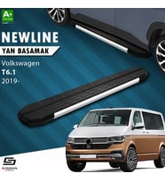 S-Dizayn VW Transporter T6.1 Uzun Şase NewLine Krom Yan Basamak 253 Cm 2019-2025 A+ Kalite