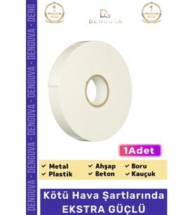 #Bant Güçlü Yapışkanlı 18mm 2m Duvar Tablo Montaj Bandı Ofis Ev Mobilya Çift Taraflı Köpük Bant - 1