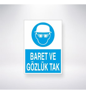 Baret ve Gözlük Tak
