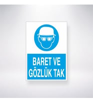 Baret ve Gözlük Tak
