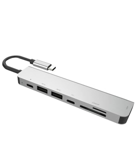 Winex 7in1 USB Type-C Hub Port Adaptör 4K HDMI+UsbA+Sd/Tf Kart 100W PD Girişli YG2121