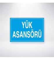 Yük Asansörü 21x35 Arkası Yapışkanlı Levha
