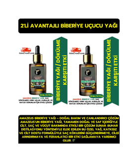 Biberiye Uçucu Yağı 2'li (%100 SAF VE DOĞAL) Dökülme Önleyici Etki (2X20 ML)