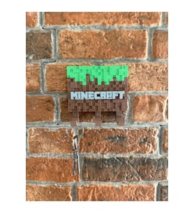 Minecraft Temalı Anahtar Askılığı