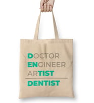 Doctor Engineer Artist Dentist 03 Bez Çanta Uzun Saplı