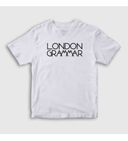 Presmono Unisex Çocuk Beyaz Logo Müzik London Grammar T-Shirt 510807tt (Beyaz)