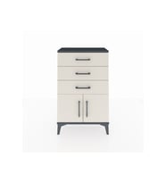 Arges Komodin 3 Çekmeceli 2 Kapaklı 60x30x96 Antrasit-Aytaşı