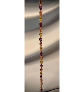 18 Ayar Altın Kaplama Swarovski Taşlı Gema Lidya Bileklik
