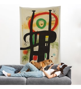 Joan Miro - Büyük Bilgisayar Duvar Örtüsü-7350