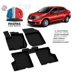 Dacia Logan 2 4D Araca Özel Havuzlu Kauçuk Paspas 2013-2020