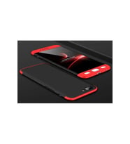 OnePlus 5 Uyumlu Kılıf Zore Ays Kapak (Siyah-Kırmızı)