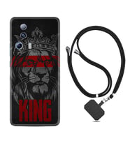 Xiaomi Mi 13 Lite Kılıf Resimli Boyun Askılı İpli Desenli Silikon Series King 1894