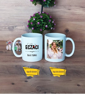 Eczacı Kupa Bardak Beyaz Fotoğraflı Eczacılık Günü Hediyesi