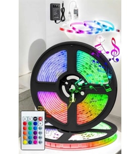 Mey İthalat® Led Işık 5 Metre Şerit Led Rgb Işıklı