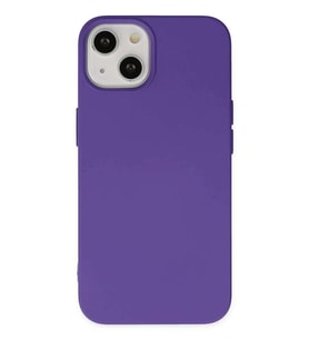 iPhone 14 Plus Kılıf Nano içi Kadife Silikon - Mor