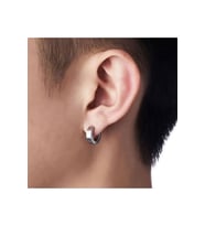 Gümüş Renk Unisex Orta Boy Klasik Halka Küpe 1,2 cm