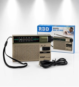Ultratekno RD-331RG Hem Şarjlı Hem de Kalem Pil ile çalışabilen Cep Radyosu Kulaklık Girişli FM/AM Radyo Acil Durum Radyosu