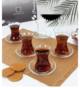 Paşabahçe Vefa Çay Seti 96942 (Şeffaf)