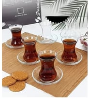 Paşabahçe Vefa Çay Seti 96942 (Şeffaf)