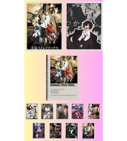 Bungou stray dogs Poster A3 ,2 adet defter A4 1adet , fotokart 9 adet