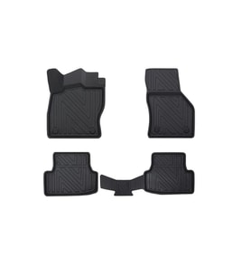 Seat Ateca 2016 Ve Sonrasi ile Uyumlu Carbon Desenli Ultra Premium Havuzlu Oto Paspas (Çok Renkli)