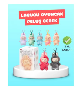 Mey İthalat® Yumuşak Dolgulu Labubu Karakter Peluş Oyuncak