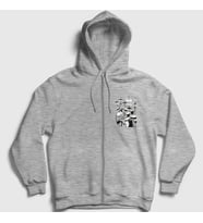 Presmono Unisex Gri Drums Baterist Hediye Müzisyen Musician Fermuarlı Kapüşonlu Sweatshirt 508132tt